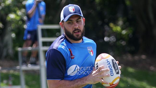 Italian Rugby League World Cup side training at West Barlow in Cairns. Justin Castellaro. PICTURE: STEWART McLEAN