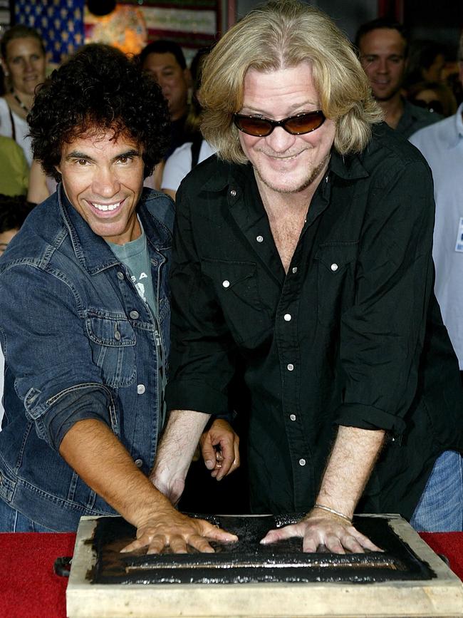 The duo also received honours on the Hollywood's Rockwalk in 2003. Picture: Carlo Allegri/Getty Images