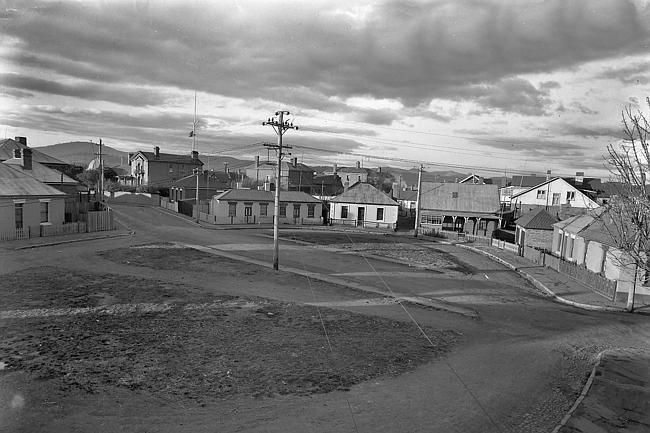Arthur Circus, Battery Point, in the 1940s.