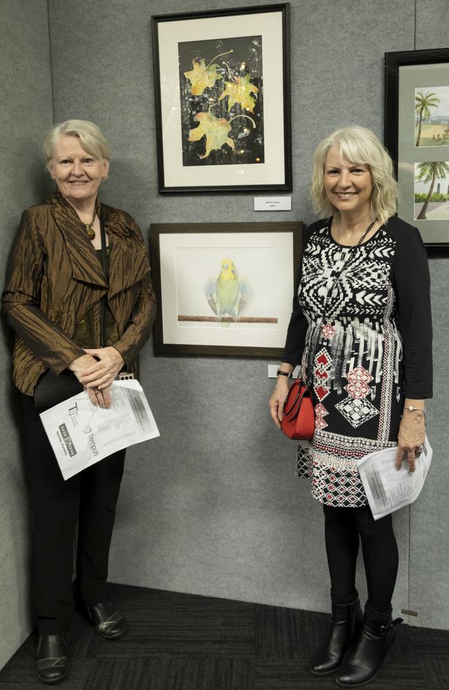 Therese Foley and Jennifer Cecil at the Woollam Art on Show Awards 2022. Picture: Contributed