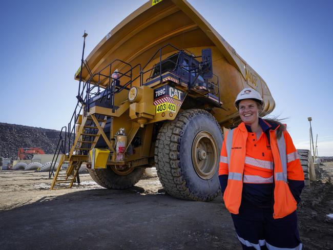 Embargoed for The Daily Telegraph., ,  Evolution Mining gold mine at Lake Cowal, near West Wyalong, NSW. Lara Stibbard is an Ancillary operator