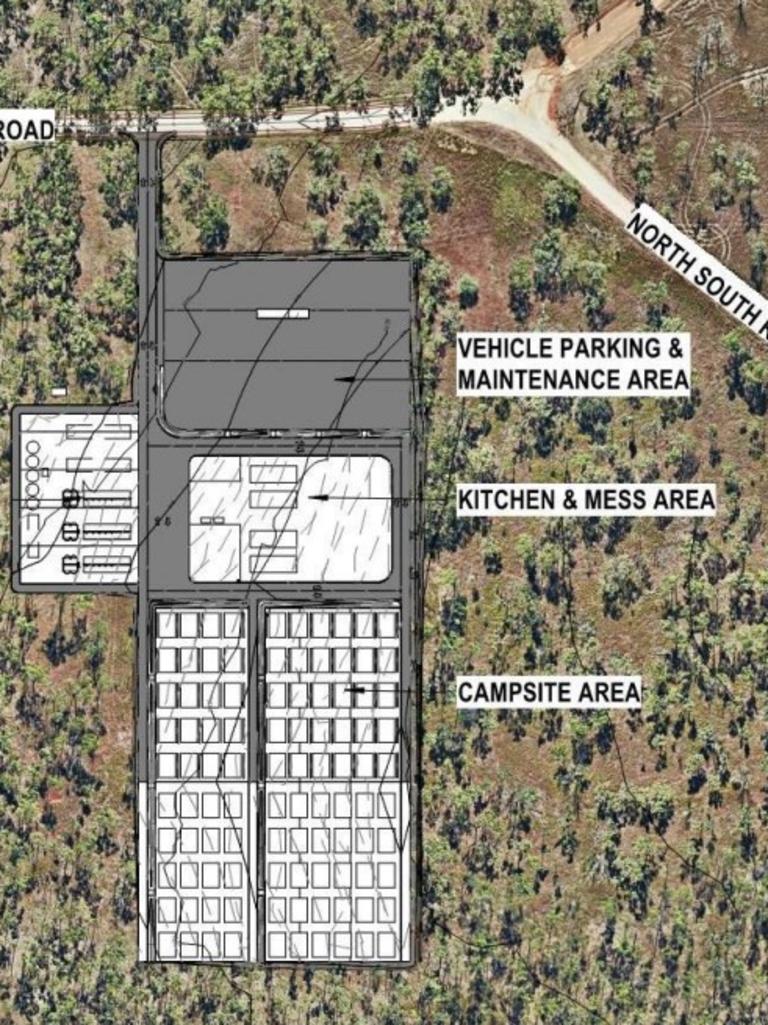 Plans for the Williamson Camp at Shoalwater Bay Training Area.