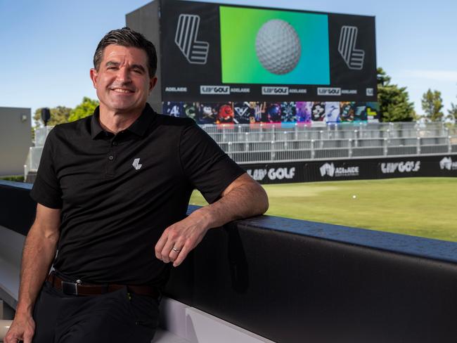 February 12, 2025: LIV Golf global CEO Scott OÃ¢â¬â¢Neil at Liv Golf Adelaide. Picture: Kelly Barnes