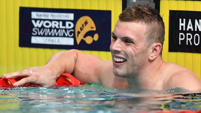 Kyle Chalmers is one of at least 12 Dolphins who will swim for the London Roar in the International Swimming League. Picture: AAP