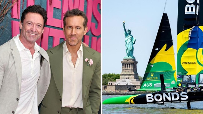 Hugh Jackman and Ryan Reynolds are new co-owners of Australia's SailGP team.