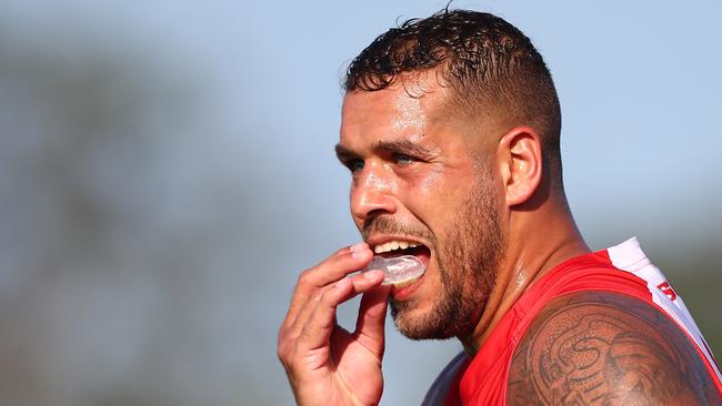 Lance Franklin has started 2018 in ominous style. Pic: Getty Images