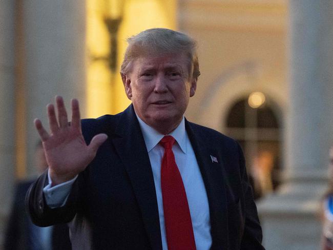 US President Donald Trump in West Palm Beach. Picture: Nicholas Kamm/AFP