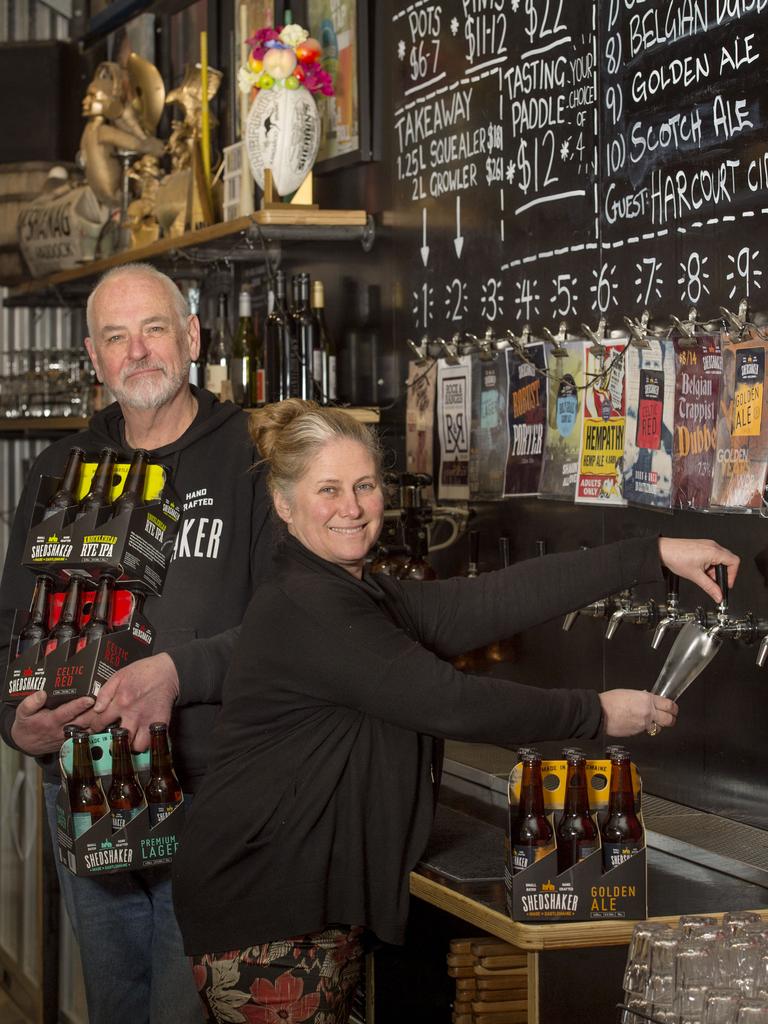 Local beer Shedshaker Brewing in Castlemaine welcoming back live