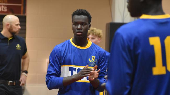 GPS basketball action between Gregory Terrace and Toowoomba Grammar.