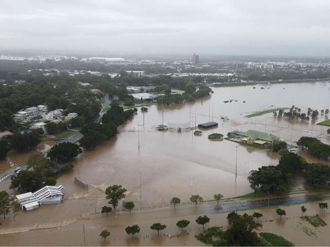 Mudgeeraba during the Queensland floods of 2022. Picture: Ryan Stewart