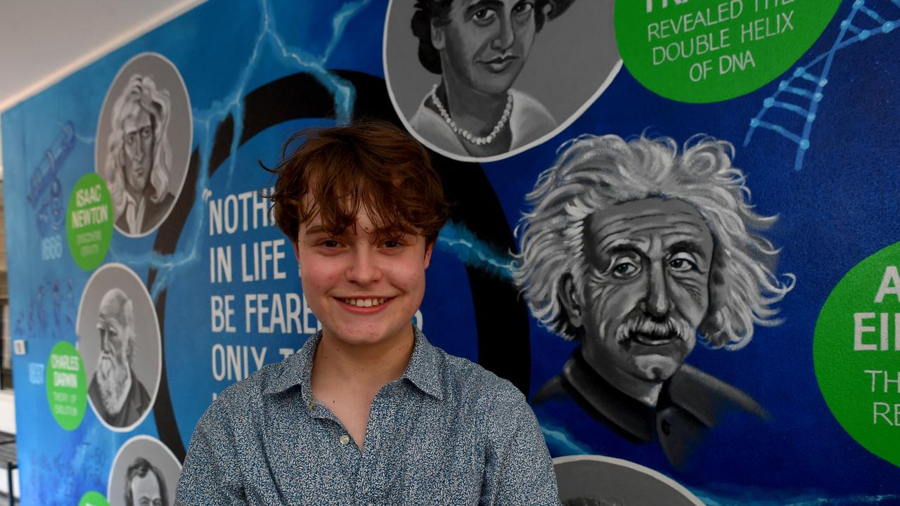 Townsville Grammar Year 12 student Jonathan Davis, 17, has achieved a 100 percent result in the International Baccalaureate Diploma. Picture: Evan Morgan