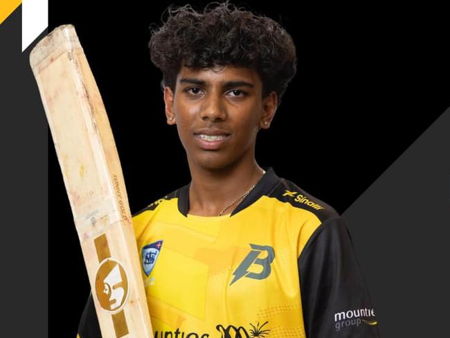 Blacktown all-rounder Dhruv Rao. Provided: Blacktown Mounties CC