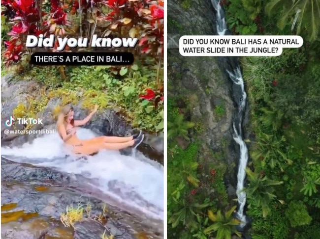 Tourists rave about ‘jungle water slide’ in Bali