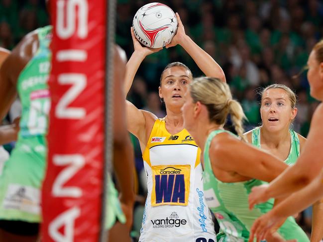 Liz Watson showed her class for the Lighting. Picture: James Worsfold/Getty Images