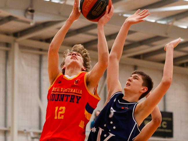 SA Country player Kale Matthews-Hampton during the boys Under-16 National Championships gold medal match. Picture: Jacob Crook