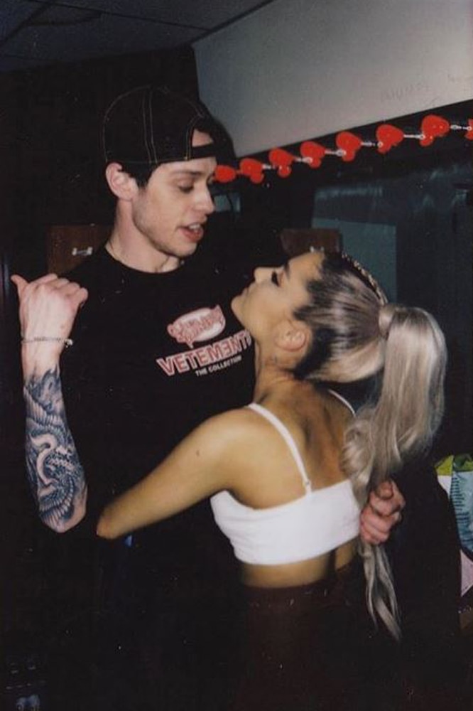 Ariana Grande and Pete Davidson Have Matching Pink Flip Phones