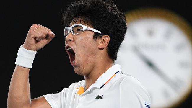 Hyeon Chung proved too strong for Novak Djokovic.