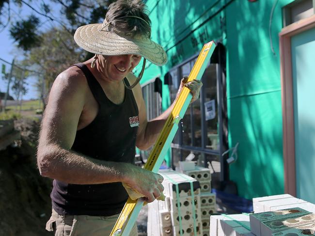 CMNEWS_working on a house construction site in Stafford Heights on Brisbane north today Tuesday September 1st, 2015. Pictures: Jack Tran / The Courier Mail