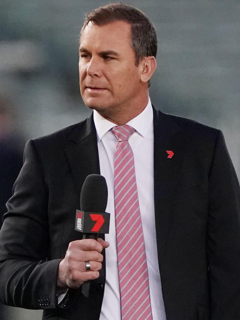 Former North Melbourne great and Channel 7 commentator Wayne Carey.