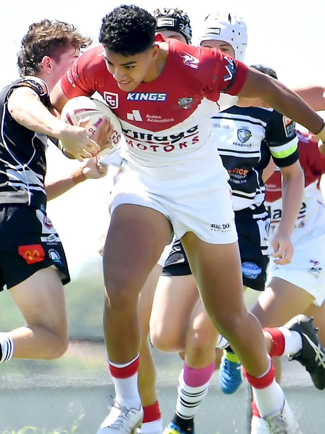 Redcliffe Dolphins player Peter Benjamin Uini. Picture, John Gass