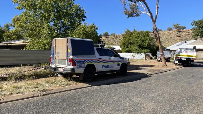 A child has died in hospital after they were found unresponsive inside a home on Thorold Court, Larapinta. Picture: Laura Hooper