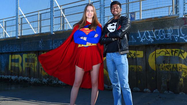 Cosplay Clean Up founders Lauren Sandeman and Sharan Velauthan. Picture: Josie Hayden