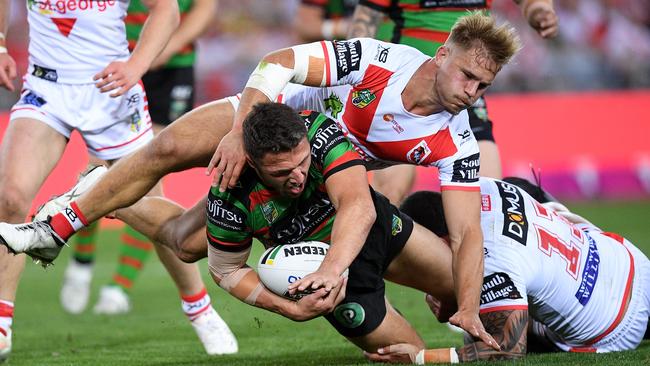 The Englishman didn’t hide for Souths. (AAP Image/Dan Himbrechts)