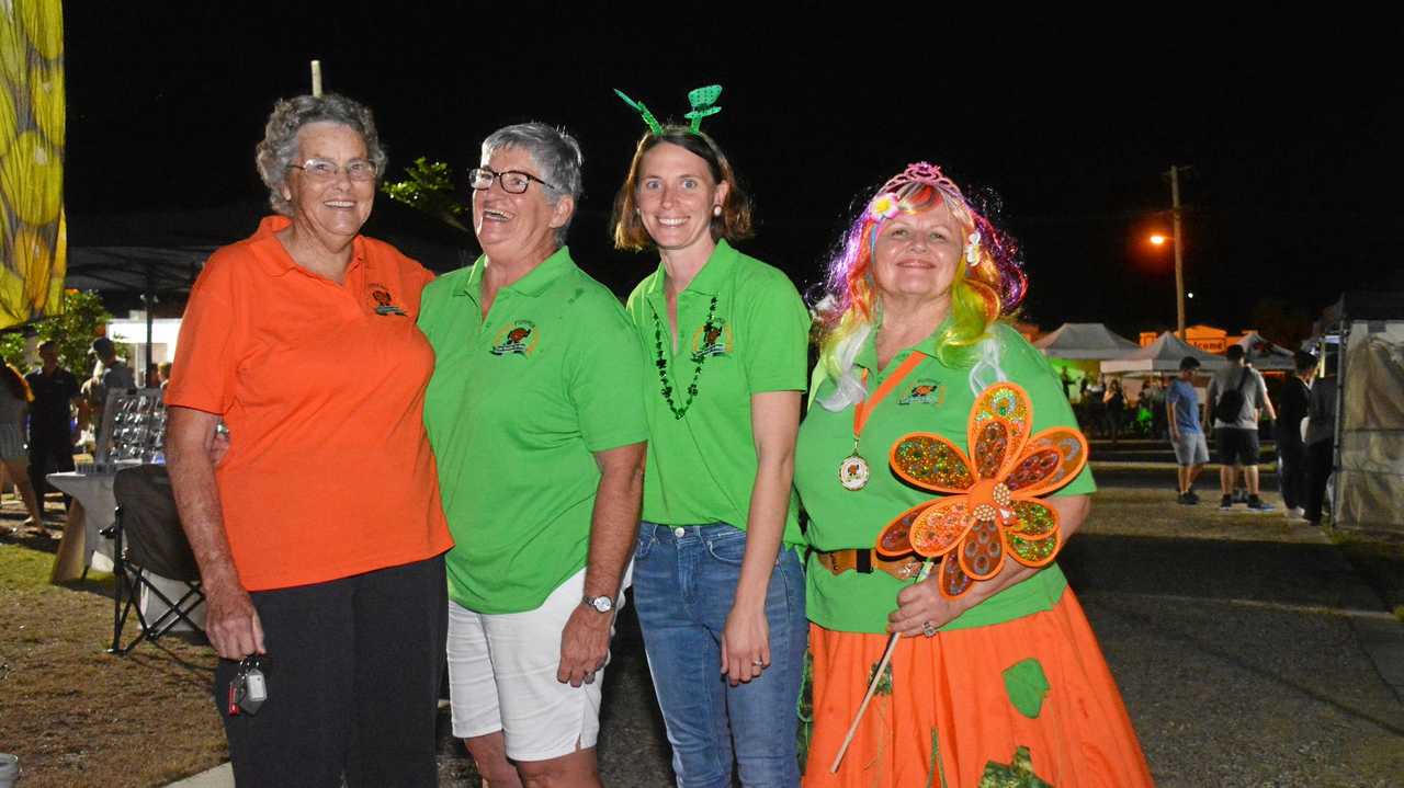 BIGGER AND BETTER: Goomeri Pumpkin Festival patron Phyllis Hopf, coordinator Kim Boyter, Emma Schneider and Penny Ruthenberg on March 17. Picture: Jessica McGrath