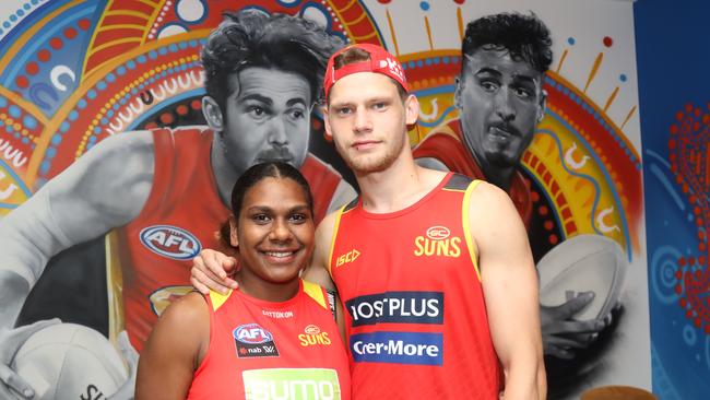 Suns signings Kitara Whapp-Farrar and Jy Farrar. Picture supplied.