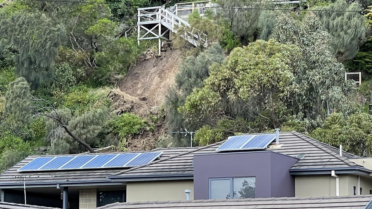 Mornington Peninsula landslides Penny Lane, McCrae, near Anthony’s