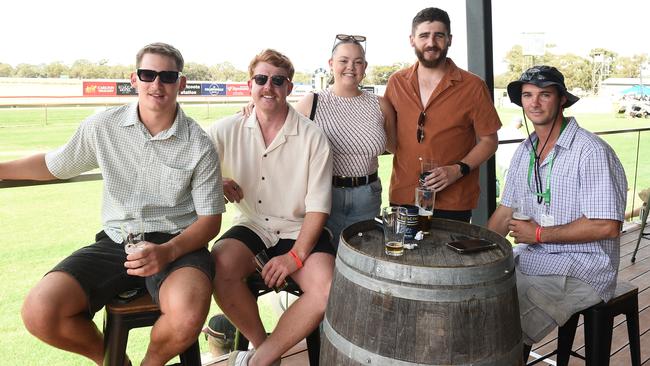 Jordan Souter, Peter Keith, Hayley Walsh, Jayden Tucker and Jack Hammond at Moama Bowling Club Echuca Cup. Picture: David Smith