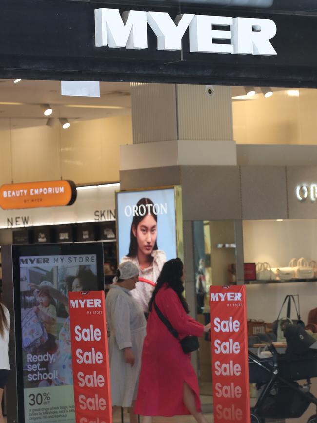 Myer had to shift its business model. Picture: NewsWire/David Crosling