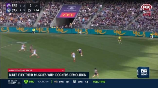 Carlton bring the heat against Dockers