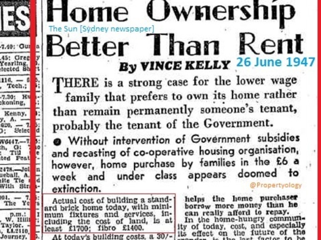 Housing affordability has been hotly debated for much of Australia’s history. Picture: Supplied