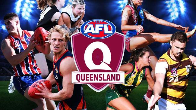 Artwork by Katie Grech. QAFL and QAFLW coaches nominate greatest in the air