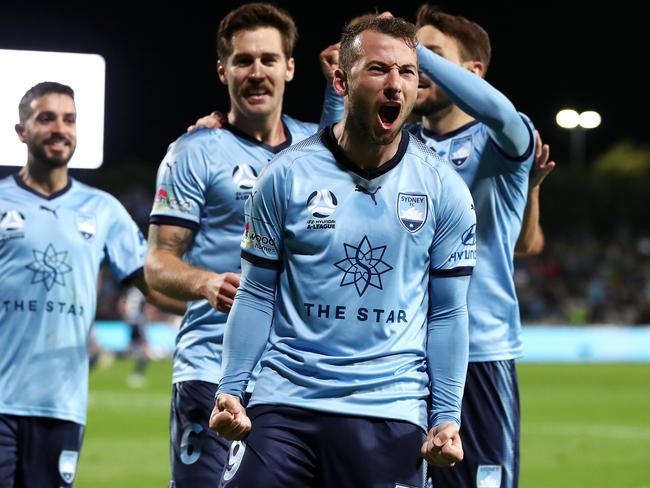 Adam Le Fondre after taking his successful penalty. Picture: Getty Images