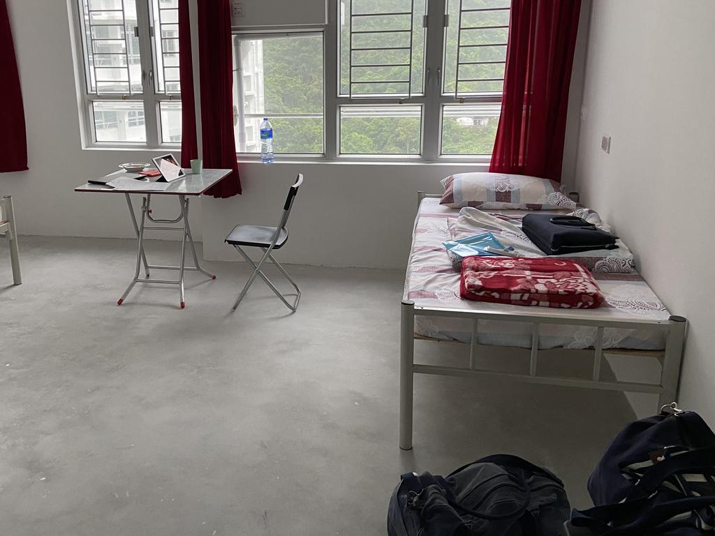 This is what life in a quarantine camp in Hong Kong looks like.