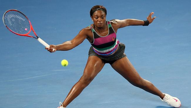 Sloane Stephens was knocked out in the fourth round. Picture: Getty Images