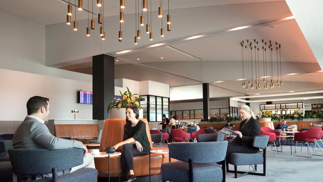 The Qantas lounge at Melbourne Airport. Picture: Qantas