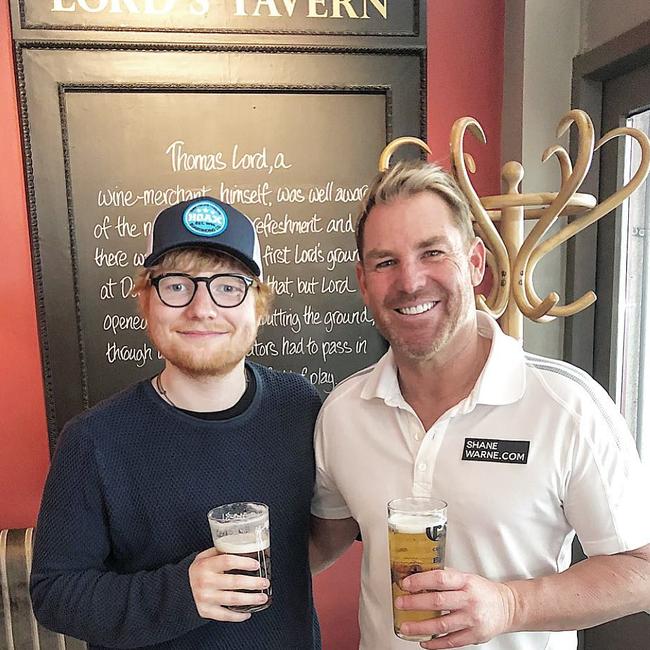 Ed Sheeran will pay tribute to his mate. Picture: Instagram