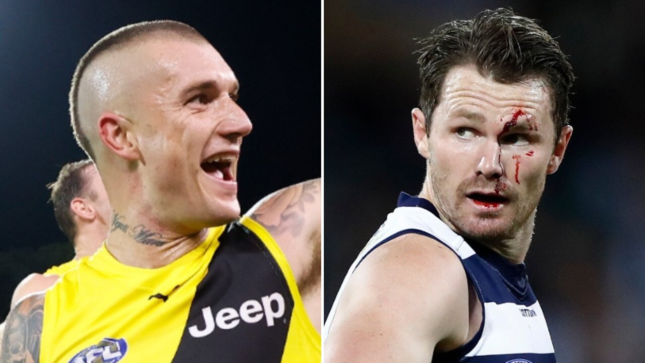 David King has assessed the potential impact of Dustin Martin and Patrick Dangerfield.