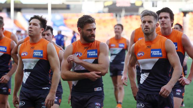 GWS players will share their flight down to Melbourne with the Swans players.