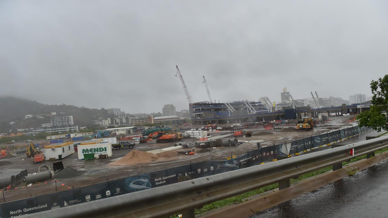 The North Queensland Stadium site. Picture: Shae Beplat