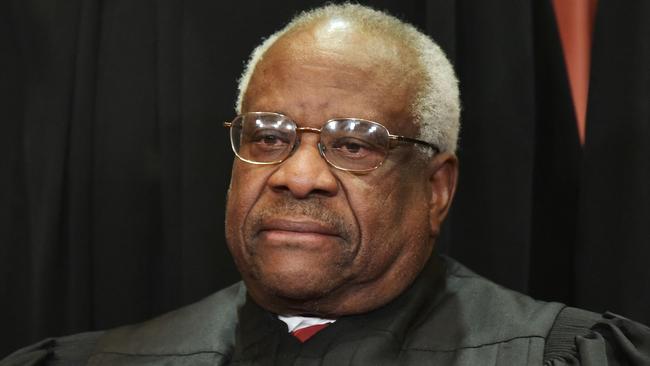 Justice Clarence Thomas said a leak would once have been thought impossible. Picture: AFP