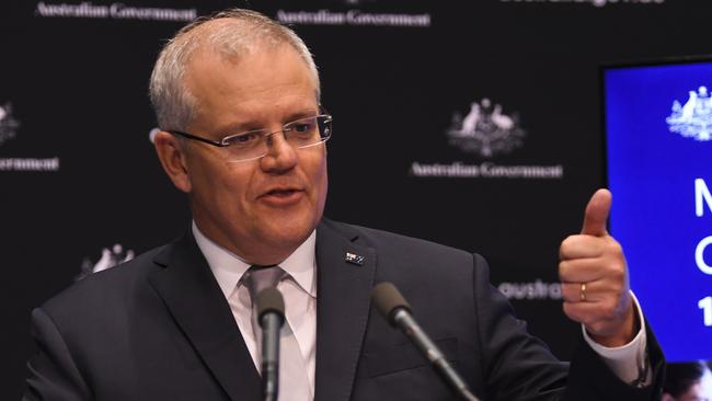 Scott Morrison in Canberra on Thursday. Picture: AAP