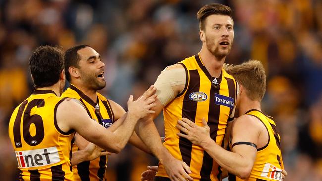 Jack Fitzpatrick became somewhat of a cult figure at Hawthorn. Picture: Adam Trafford/AFL Media/Getty Images