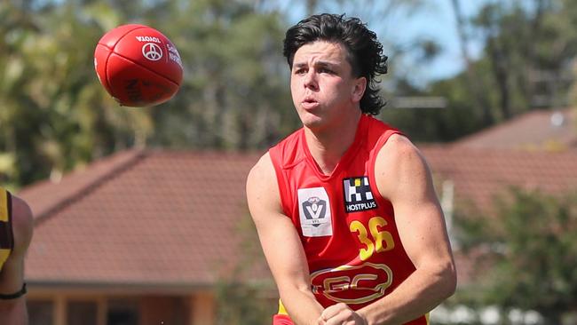 Elijah Hollands playing for Gold Coast’s VFL team. (Photo by Russell Freeman/AFL Photos)