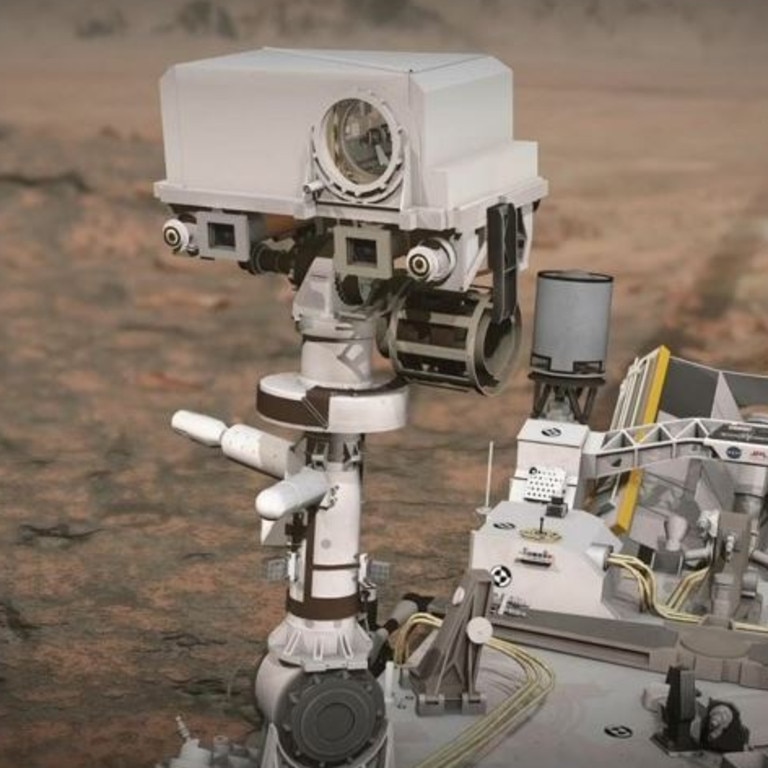 The "SuperCam" mounted on NASA's Perseverance rover captured the sounds of Mars. Picture: NASA