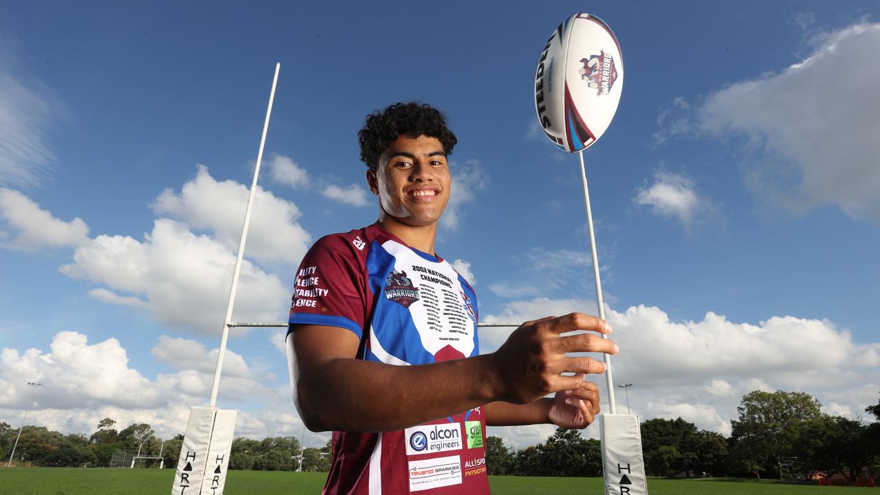 Schoolboy Laulato Salei of Wavell SHS. Picture: Liam Kidston