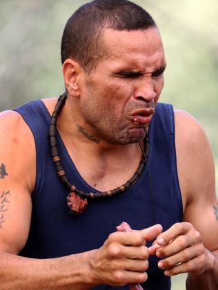 Anthony Mundine in the jungle. Picture: Nigel Wright/Network Ten